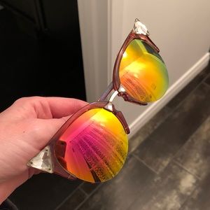 Fendi Iridia Crystal Cat Eye Sunglasses